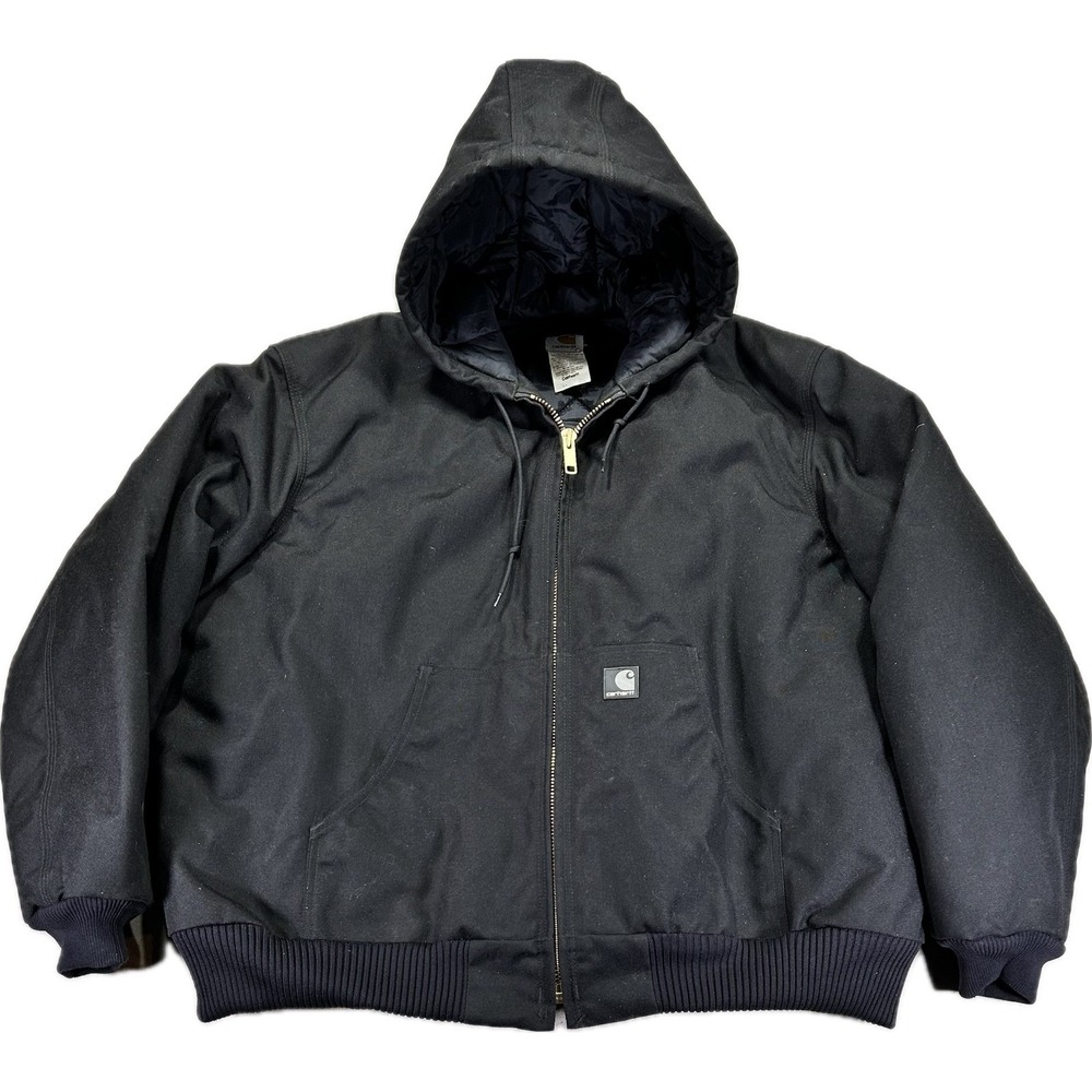 Carhartt Men's 2XL J133 BLK Canvas Black ACTIVE Jacket‎ Work Wear